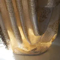 پرده برجسته سفید طلایی|پرده، رانر، رومیزی|اصفهان, طامه|دیوار