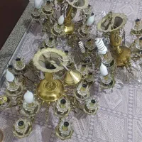 ۳عدد لوستر برنجی|لوستر و چراغ آویز|ری, سیزده آبان|دیوار