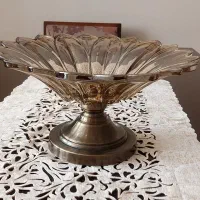 ظرف میوه خوری پایه برنجی