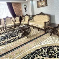 مبلمان سلطنتی 9 نفره با میز غذاخوری گردو|مبلمان خانگی و میز عسلی|شاهین‌شهر, فدک|دیوار