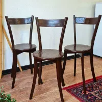 ۳ عدد صندلی اپن کامل چوب راش و لهستانی شاهین شهر
