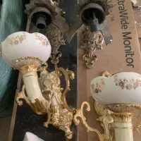 فروش ۴ عدد لوستر تک برنز طرح فرشته و سرامیکی