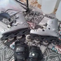 کفش اسکیت همراه با زانو بند|دوچرخه، اسکیت، اسکوتر|صومعهسرا, |دیوار