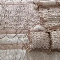 روختی روکش تشک دو تا کوسن 4 گوش یه شکلاتی