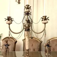 ست برنزی شمعدان،مجسمه و دیواری