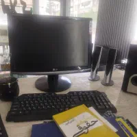 کامپیوتر کیس سونی مانیتور ال جی با اسپیکر