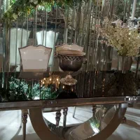 میز استیل تالاری مدل هلن سیلور