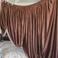 والان پرده مخمل ترک خوشرنگ|پرده، رانر، رومیزی|شاهینشهر, شهرک پردیس|دیوار