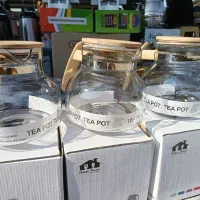 قوری پیرکس خارجی 900میل در چوبی