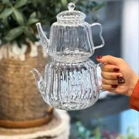 کتری قوری پیرکس شعله مستقیم خارجی|قوری، کتری، قهوه‌ساز دستی|کرج, حصارک بالا|دیوار