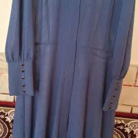 مانتو بلند آبی نو