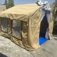 چادر عشایری سفارشی دوخت خاکی برزنت سایبان دار|کوهنوردی و کمپینگ|تهران, تهرانسر غربی|دیوار
