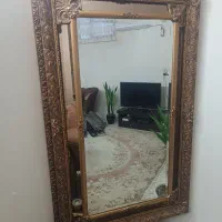 آینه قدی بزرگ.همراه دوعدد آینه و شعمدان