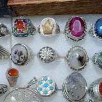 انگشتر نقره کلکسیونی و تعدادی زنجیرپلاک|جواهرات|تهران, نجات اللهی|دیوار