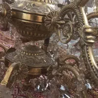 لوستر تمام برنجی ۱۸ شاخه|لوستر و چراغ آویز|تهران, ارامنه|دیوار
