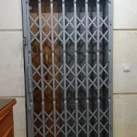 حفاظ کشویی درب آکاردئونی ریلی ضدسرقت