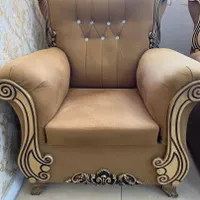 مبل هفت نفره با میز جلو مبلی و ۳ عدد عسلی در حد نو|مبلمان خانگی و میز عسلی|نوشهر, |دیوار