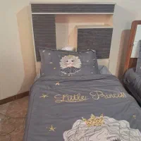 دوعدد تخت یکنفره یک عدد تشک،جا کتابی بوفه میزآرایش