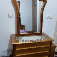آینه دراورچوبی طلایی جنس عالی