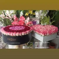 باکس دسته گل رز ژیپسوفیلا تولد سالگرد ازدواج|گل و گیاه طبیعی|تهران, آهنگ|دیوار