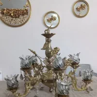 لوستر ده شاخه با نور دهی عالی