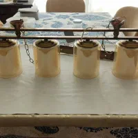 لوستر برنز ۶شاخه نو|لوستر و چراغ آویز|اصفهان, کوی ولی عصر|دیوار