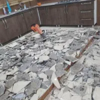 تخریب ساختمان داخلی و بیرونی کف و بدنه