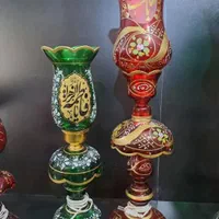 چراغ لاله حرمی برقی(چراغ شمعدان)|صنایع دستی و سایر لوازم تزئینی|قم, ارم|دیوار