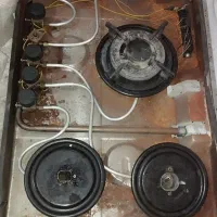 گاز صفحه رومیزی سالم شیشه شکسته