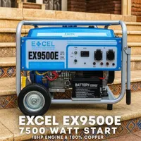 موتور برق اکسل مدل EX9500E استارتی و سیم‌پیچ مسی
