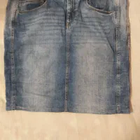 دامن جین آبی