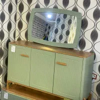 آینه کنسول سبز پسته ای پرنس ست کامل زرین 2