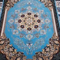 فرش فیروزه ای ۶ متری