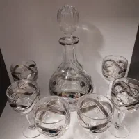 جام و گیلاس بوهمیا آنتیک