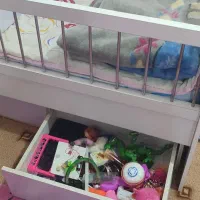 تختخواب کودک همراه با تشک|تخت و سرویس خواب|رامهرمز, |دیوار