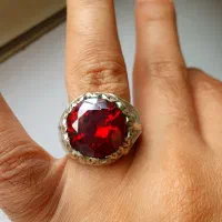 گارنت پایروپ ۲۰ قیراط رکاب نقره|جواهرات|تهران, سازمان برنامه جنوبی|دیوار