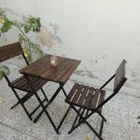 فروش ویژه میز و صندلی نهار خوری چوبی فلزی/تاشو|میز و صندلی غذاخوری|نجفآباد, شهید رجایی|دیوار