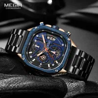 ساعت اورجینال مردانه سه موتور مگیر Megir (گارانتی)|ساعت|تبریز, |دیوار