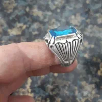 انگشتر.نقره رکاب دست ساز زنجان دو مهر.