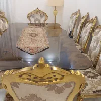 میز ناهار خوری استیل هشت نفره