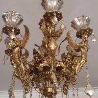 لوستر طرح فرشته برنج اصل