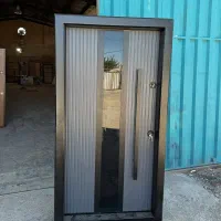 درب ضدسرقت دوقاب منبت کرکره برقی نرده استیل کدR006|مصالح و تجهیزات ساختمان|چالوس, |دیوار