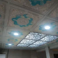 کناف پی وی سی تایل60×60رنگ آمیزی