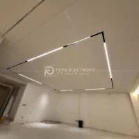 نور و نورپردازی مدرن، خطی، هالوژن گچی و . .|ریسه و چراغ تزئینی|اصفهان, پروین|دیوار