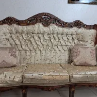 مبل ۹نفره ومیز۸نفره وروکشای مبل|مبلمان خانگی و میز عسلی|تهران, قیام|دیوار