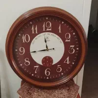 ساعت.  سیکو. طرح. چوب.