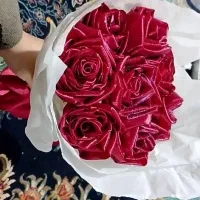 دسته گل روبانی