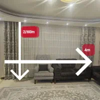 پرده طرح شکوفه سه لایه با ابعاد4×2/60|پرده، رانر، رومیزی|اصفهان, دستگرده|دیوار