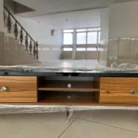 میز تلویزیون و میز عسلی ست کامل نو استفاده نشده