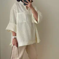 شومیز مانتویی/ بلوز حصیری (کاملا نو)